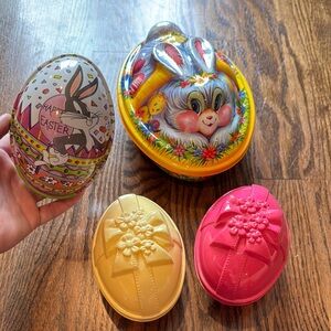 Colorful Large Easter Egg Decor Set